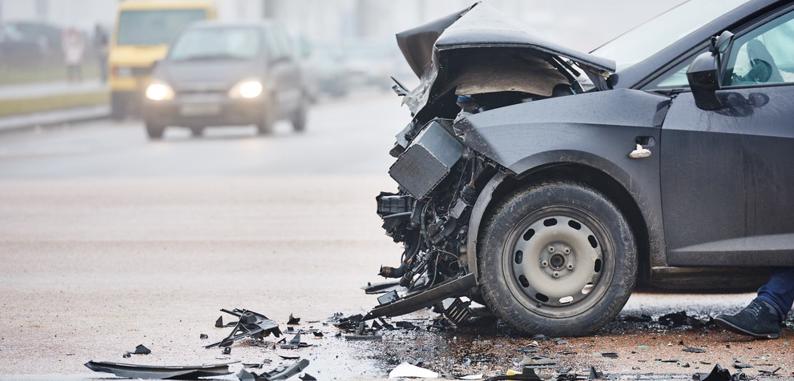 damaged vehicle after a car accident