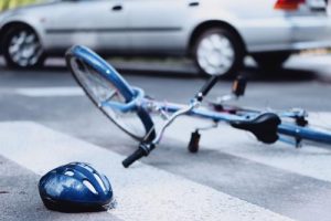 car and bicycle accident
