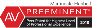 Cellino Law - Martindale-Hubbell AV Preeminent 2018 Badge