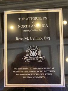 President's Circle Award for Ross Cellino