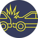 Car accident icon