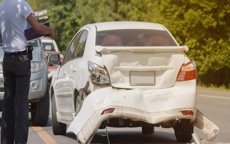 News rear-end crash
