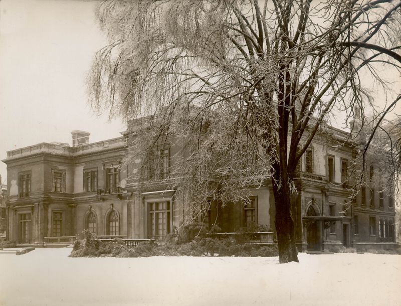 The Mansion's Exterior In The Winter