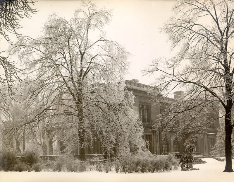 The Mansion's Exterior In The Winter
