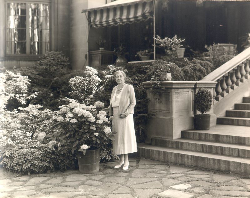 Mrs. Grace Millard Knox in Her Garden