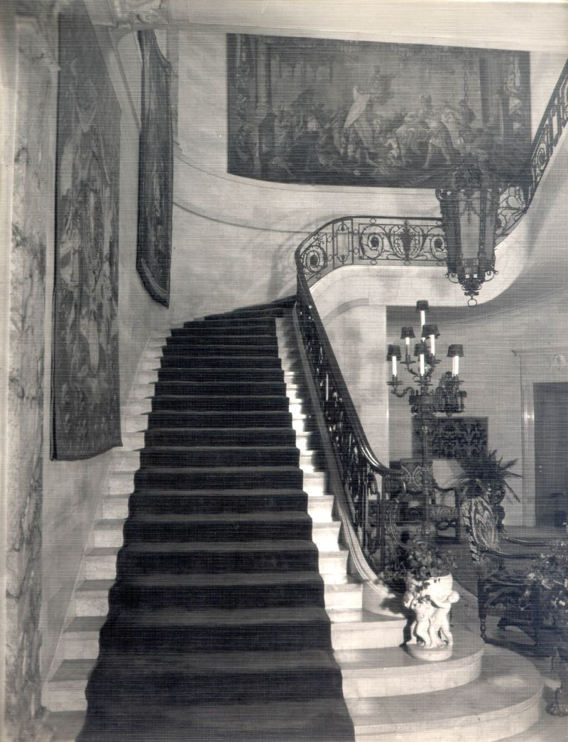 Marble Staircase and Tapestries