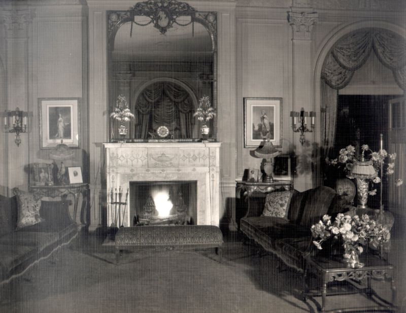Marble Fireplace In The Music Room