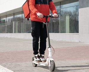 Electric scooter accident