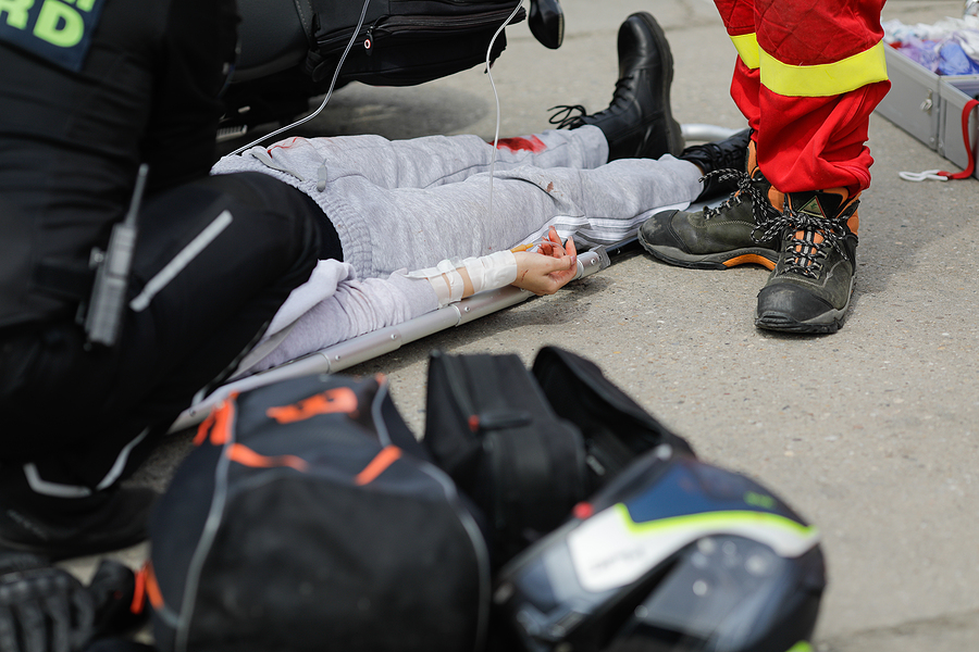 Severe injuries after a motorcycle accident