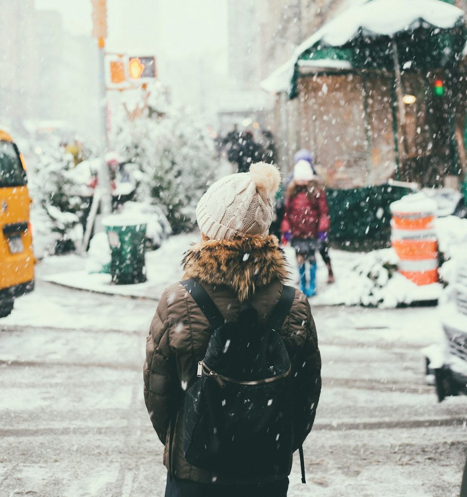 Slipping On Ice In Front Of A Business