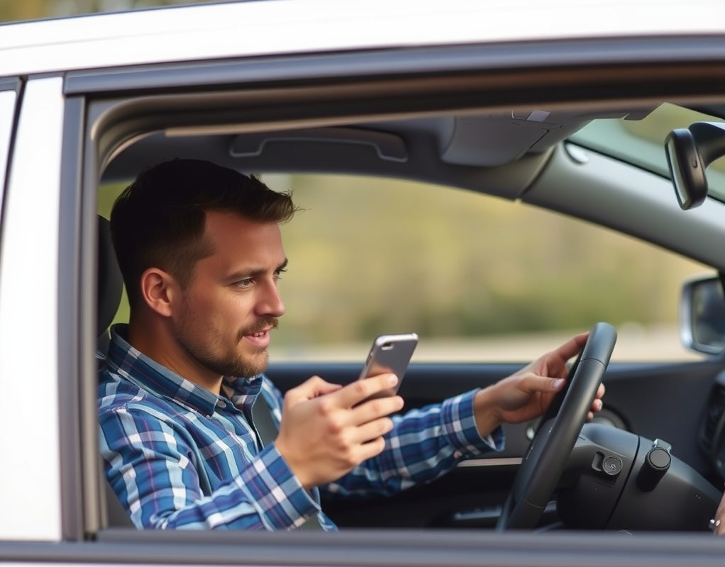 Driving and texting