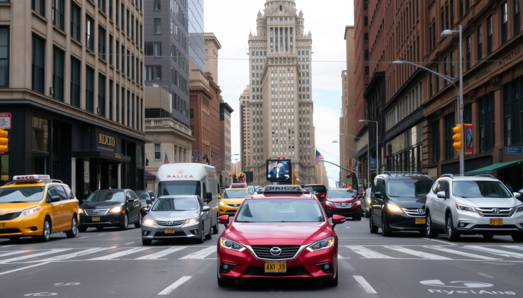 cars on a Brooklyn street