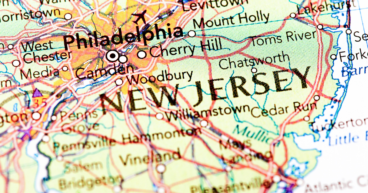 Is New Jersey a No-Fault State? Map of New Jersey