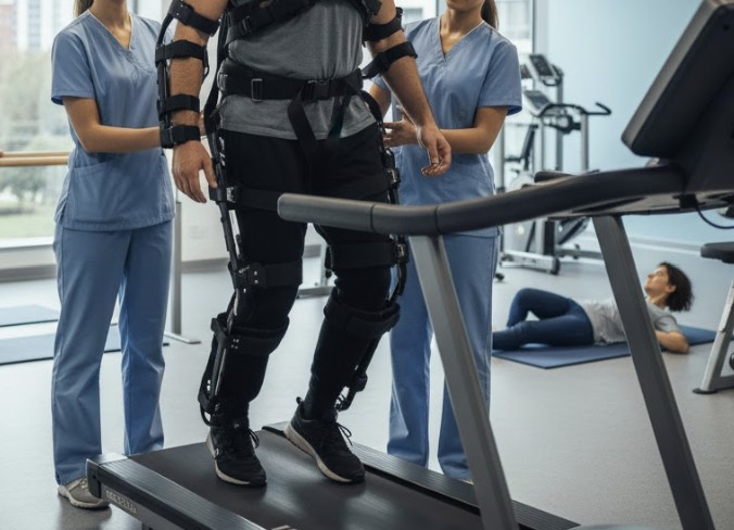 Who Can Be Held Responsible: Catastrophic Injury Liability Scenarios Hospital rehabilitation scene with patient recovering from spinal cord injury.