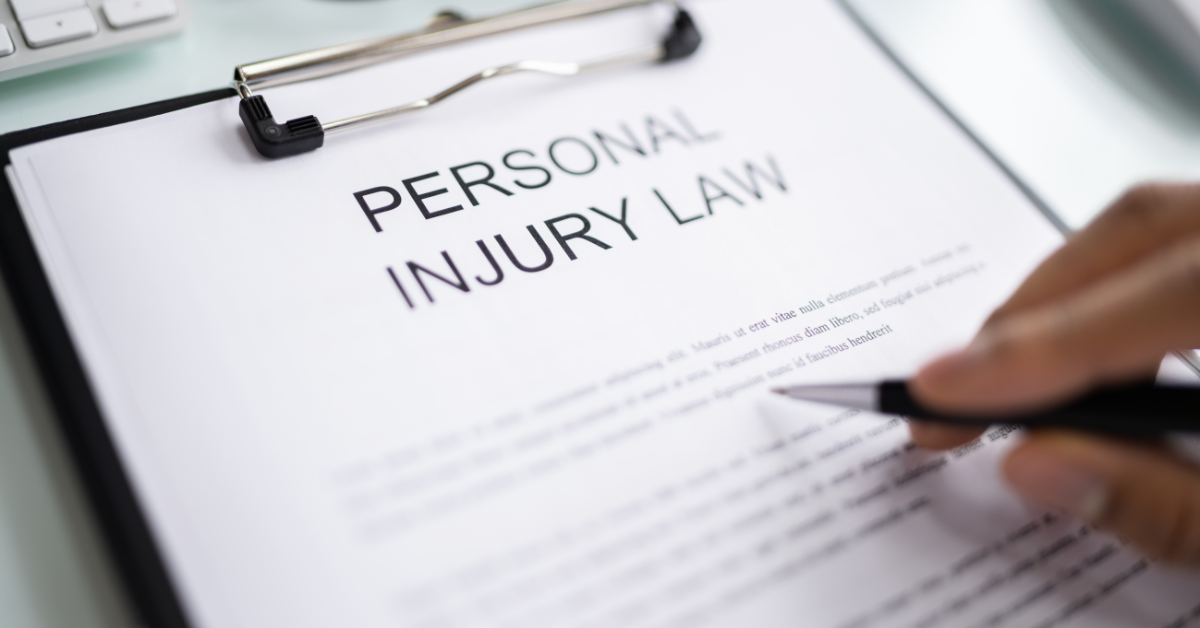 Paperwork outlining personal injury law, including statutes of limitations.