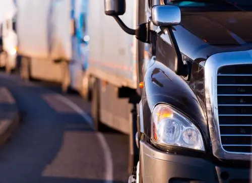 Rochester, NY Truck Accident Lawyer A photo of a truck on an interstate.