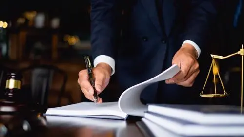 A Melville workers compensation lawyer filing an injury claim for a client.