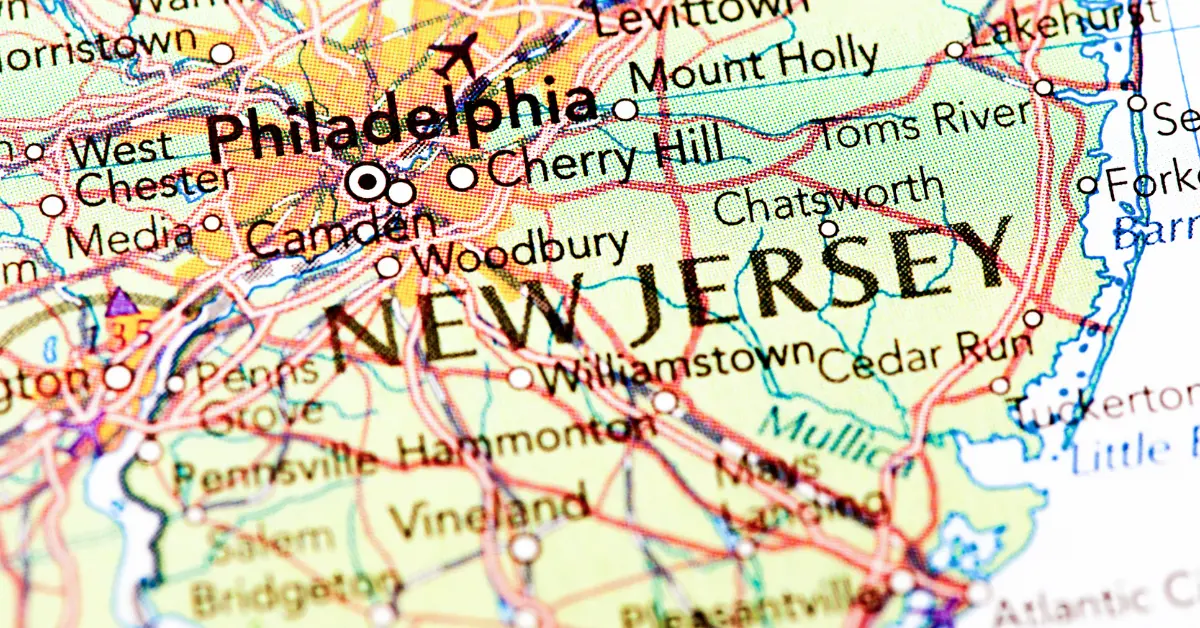 Map of New Jersey